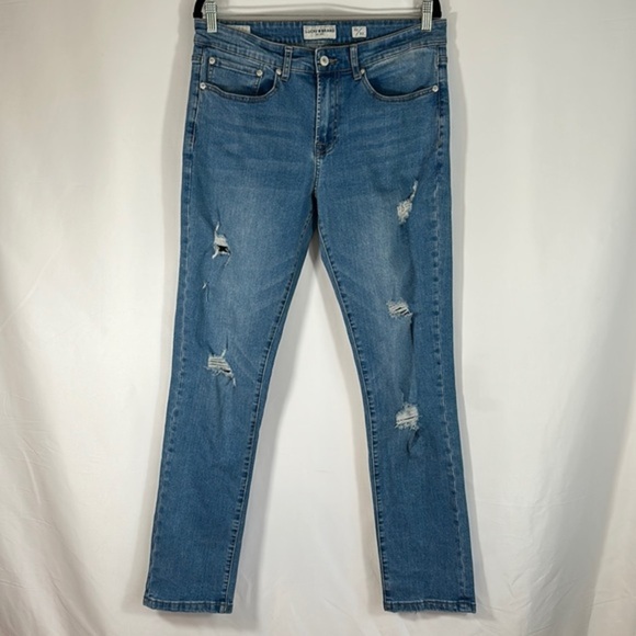 Lucky Brand Light Blue Slim Distressed Jeans 32x32 - Picture 1 of 13